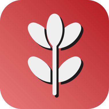 Kişisel ve Ticari Kullanım İçin Bitki Vektörü Glyph Gradyan Arkaplan Simgesi