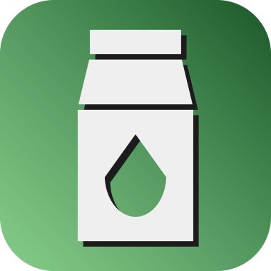 Kişisel ve ticari kullanım için Süt Vektörü Glyph Gradyan Arkaplan Simgesi