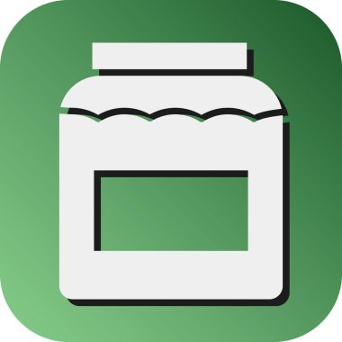 Kişisel ve ticari kullanım için Bal Kavanozu Vektörü Gradyan Arkaplan Simgesi