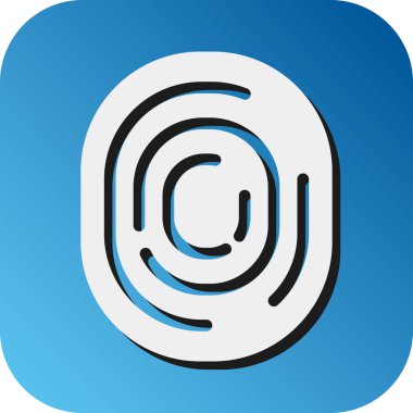 Kişisel ve ticari kullanım için Parmak izi Vektörü Grafik Arkaplan Simgesi