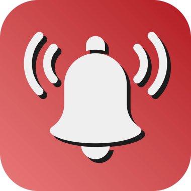 Kişisel ve Ticari Kullanım İçin Bildirim Vektörü Glyph Gradyan Arkaplan Simgesi