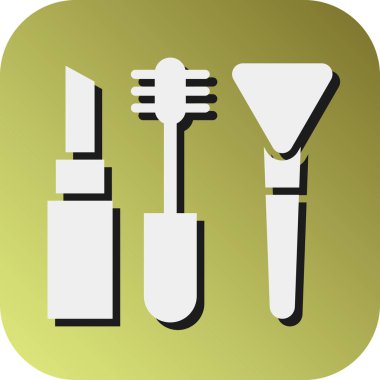 Kişisel ve ticari kullanım için Kozmetik Vektörü Glyph Gradyan Arkaplan Simgesi