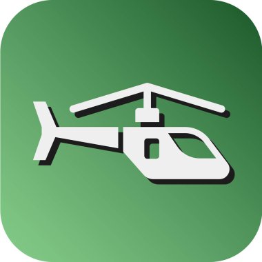 Kişisel ve Ticari Kullanım İçin Helikopter Vektörü Gradyan Arkaplan Simgesi