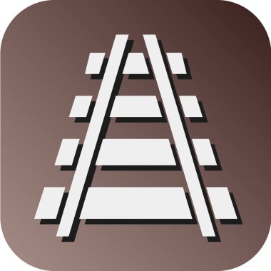 Kişisel ve ticari kullanım için Tren Rayları Vektör Gradyan Arkaplan Simgesi