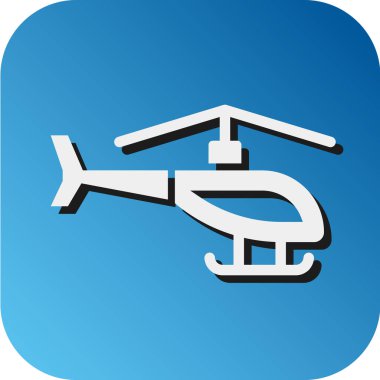 Kişisel ve Ticari Kullanım İçin Askeri Helikopter Vektör Gradyan Arkaplan Simgesi