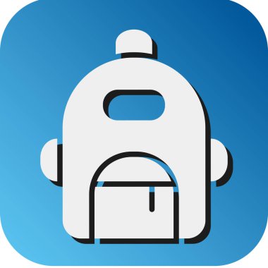 Kişisel ve ticari kullanım için Sırt Çantası Vektörü Glyph Gradyan Arkaplan Simgesi