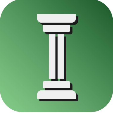 Kişisel ve ticari kullanım için Sütun Vektörü Kabartma Gradyan Arkaplan Simgesi