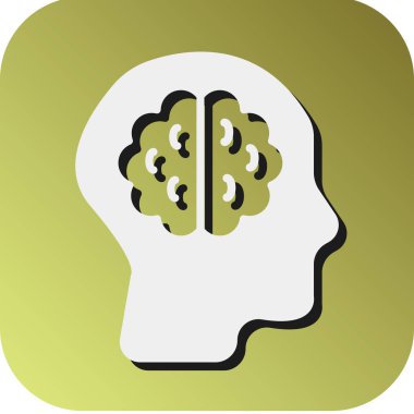 Kişisel ve Ticari Kullanım İçin Zihinsel Vektör Gradyan Arkaplan Simgesi