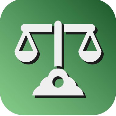 Kişisel ve Ticari Kullanım İçin Hukuk Vektörü Glyph Gradyan Arkaplan Simgesi