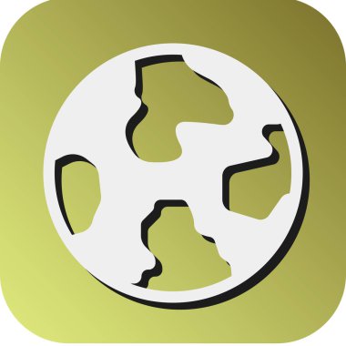 Kişisel ve Ticari Kullanım için Dünya Vektörü Glyph Gradyan Arkaplan Simgesi