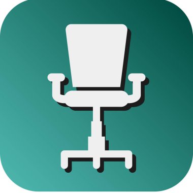 Kişisel ve Ticari Kullanım İçin Masa başı Vektörü Glyph Gradyan Arkaplan Simgesi