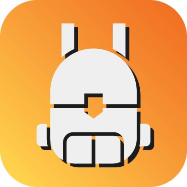 Kişisel ve ticari kullanım için Sırt Çantası Vektörü Glyph Gradyan Arkaplan Simgesi