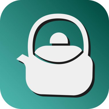 Kişisel ve Ticari Kullanım İçin Kettle Vektör Glyph Gradyan Arkaplan Simgesi