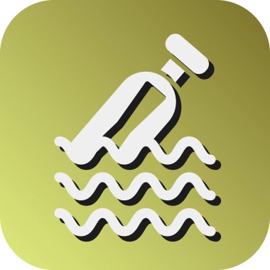 Kişisel ve ticari kullanım için Şişe Vektörü Kabartma Gradyan Arkaplan Simgesi İleti