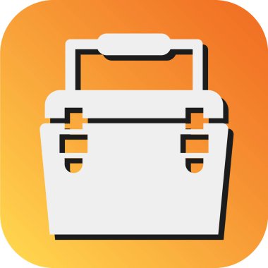 Kişisel ve ticari kullanım için Buz Kutusu Vektörü Glyph Gradyan Arkaplan Simgesi