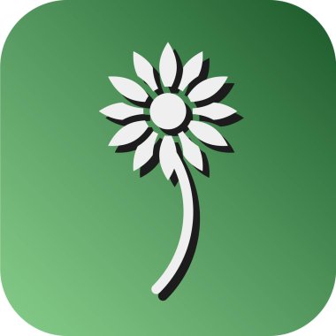 Kişisel ve ticari kullanım için Çiçek Vektörü Kabartma Gradyan Arkaplan Simgesi