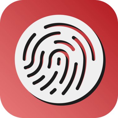 Kişisel ve Ticari Kullanım İçin Parmak izi Vektörü Gradyan Arkaplan Simgesi