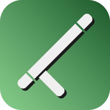 Kişisel ve ticari kullanım için Polis Çubuğu Vektör Gradyan Arkaplan Simgesi