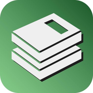 Kişisel ve ticari kullanım için Kitap Vektörü Kabartma Gradyan Arkaplan Simgesi