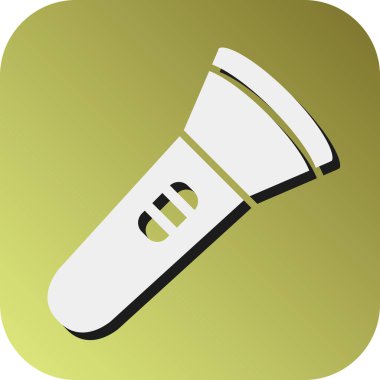 Kişisel ve Ticari Kullanım İçin El feneri Vektörü Gradyan Arkaplan Simgesi