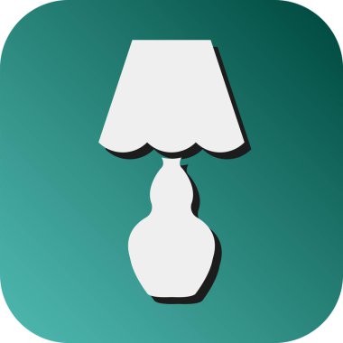 Kişisel ve Ticari Kullanım İçin Lamba Vektörü Glyph Gradyan Arkaplan Simgesi