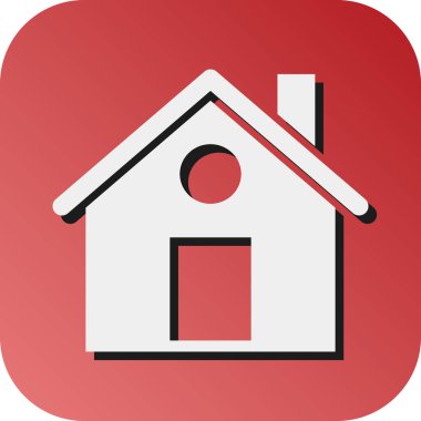 Kişisel ve Ticari Kullanım İçin Ev Vektörü Glyph Gradyan Arkaplan Simgesi