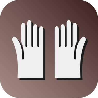 Kişisel ve Ticari Kullanım İçin Eldiven Vektörü Glyph Gradyan Arkaplan Simgesi