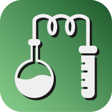 Kişisel ve ticari kullanım için Deney Vektörü Glyph Gradyan Arkaplan Simgesi