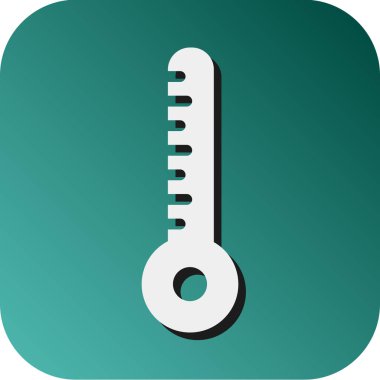 Kişisel ve ticari kullanım için Termometre Vektör Gradyan Arkaplan Simgesi