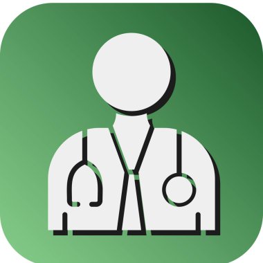 Kişisel ve Ticari Kullanım İçin Doktor Vektör Glyph Gradyan Arkaplan Simgesi