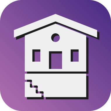 Kişisel ve ticari kullanım için Bodrum Vektörü Glyph Gradyan Arkaplan Simgesi