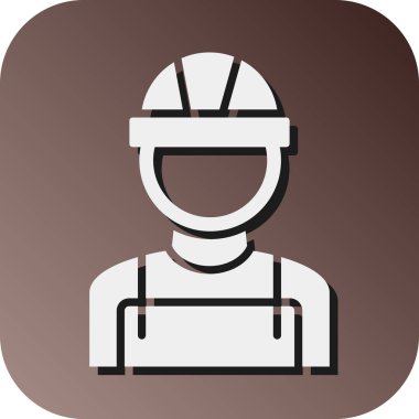 Kişisel ve Ticari Kullanım İçin Erkek Vektör Glyph Gradyan Arkaplan Simgesi