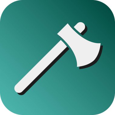 Kişisel ve Ticari Kullanım İçin Balta Vektörü Glyph Gradyan Arkaplan Simgesi