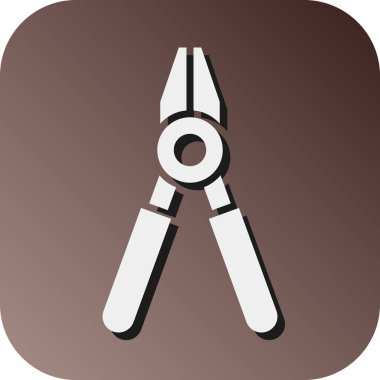 Kişisel ve ticari kullanım için tel kesiciler Vektör Gradyan Arkaplan Simgesi