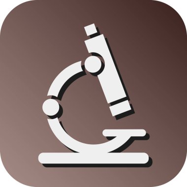 Kişisel ve Ticari Kullanım İçin Mikroskop Vektörü Gradyan Arkaplan Simgesi