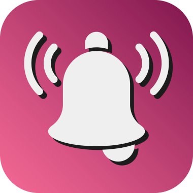 Kişisel ve Ticari Kullanım İçin Bildirim Vektörü Glyph Gradyan Arkaplan Simgesi