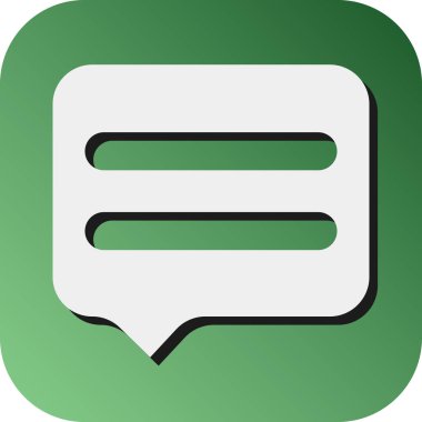 Kişisel ve Ticari Kullanım İçin İleti Vektörü Glyph Gradyan Arkaplan Simgesi