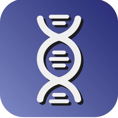Kişisel ve ticari kullanım için DNA Vektörü Glyph Gradyan Arkaplan Simgesi