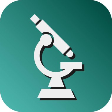 Kişisel ve Ticari Kullanım İçin Mikroskop Vektörü Gradyan Arkaplan Simgesi