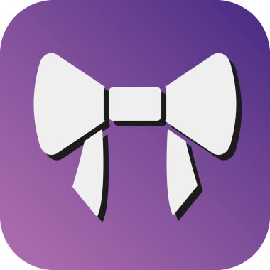 Kişisel ve ticari kullanım için Papyon Vektörü Glyph Gradyan Arkaplan Simgesi