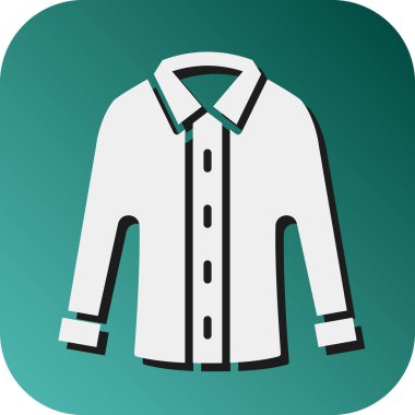 Kişisel ve ticari kullanım için günlük gömlek vektörü Glyph Gradyan Arkaplan Simgesi