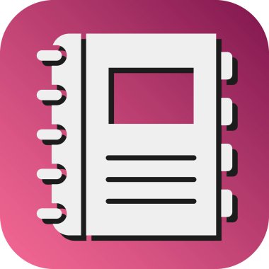 Kişisel ve Ticari Kullanım İçin Günlük Vektörü Glyph Gradyan Arkaplan Simgesi