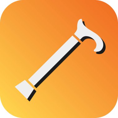 Kişisel ve ticari kullanım için Yürüyen Sopa Vektörü Gradyan Arkaplan Simgesi