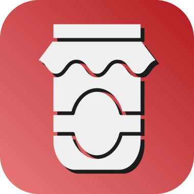 Kişisel ve Ticari Kullanım İçin Jam Jar Vektör Gradyan Arkaplan Simgesi