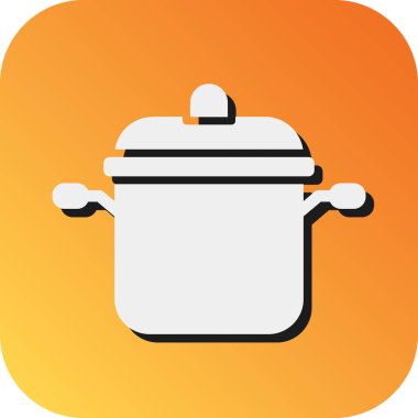 Kişisel ve ticari kullanım için Ot Vektörü Glyph Gradyan Arkaplan Simgesi Pişiriliyor