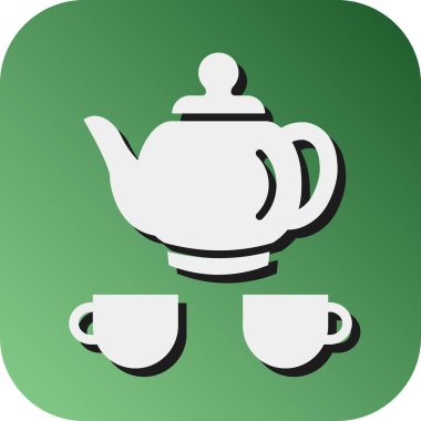 Kişisel ve ticari kullanım için Crockery Vektör Gradyan Arkaplan Simgesi