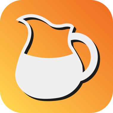 Kişisel ve ticari kullanım için Jug Vektörü Glyph Gradyan Arkaplan Simgesi