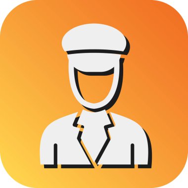 Kişisel ve Ticari Kullanım İçin Pilot Vektör Gradyan Arkaplan Simgesi