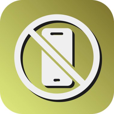 Kişisel ve ticari kullanım için Telefon Vektörü Gradyan Arkaplan Simgesi Yok