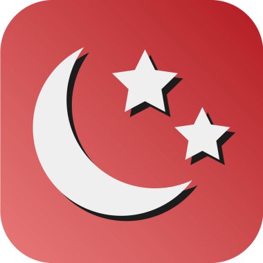 Kişisel ve ticari kullanım için Gezegen Vektörü Glyph Gradyan Arkaplan Simgesi